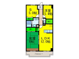 ナーシサス法橋の物件間取画像